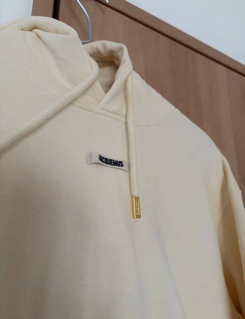 JACQUEMUS ジャックムス ロゴ パーカー クリーム S 正規品 美品