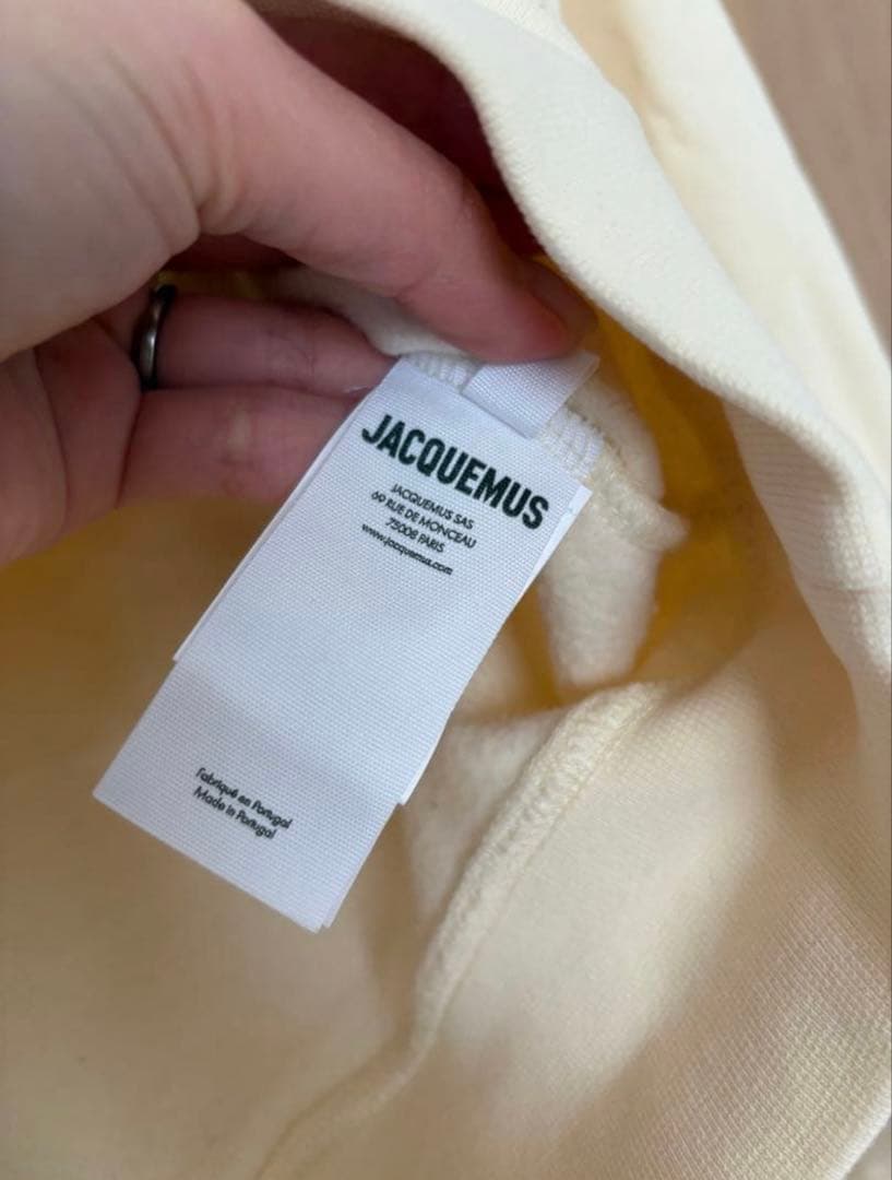 JACQUEMUS ジャックムス ロゴ パーカー クリーム S 正規品 美品