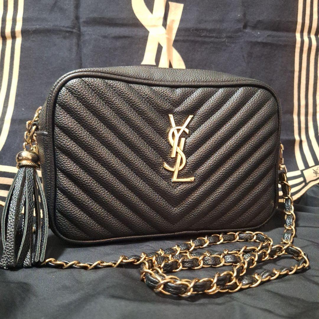 大人気❣️YSL ブラック キルティング バッグ タッセル付き ノベルティ