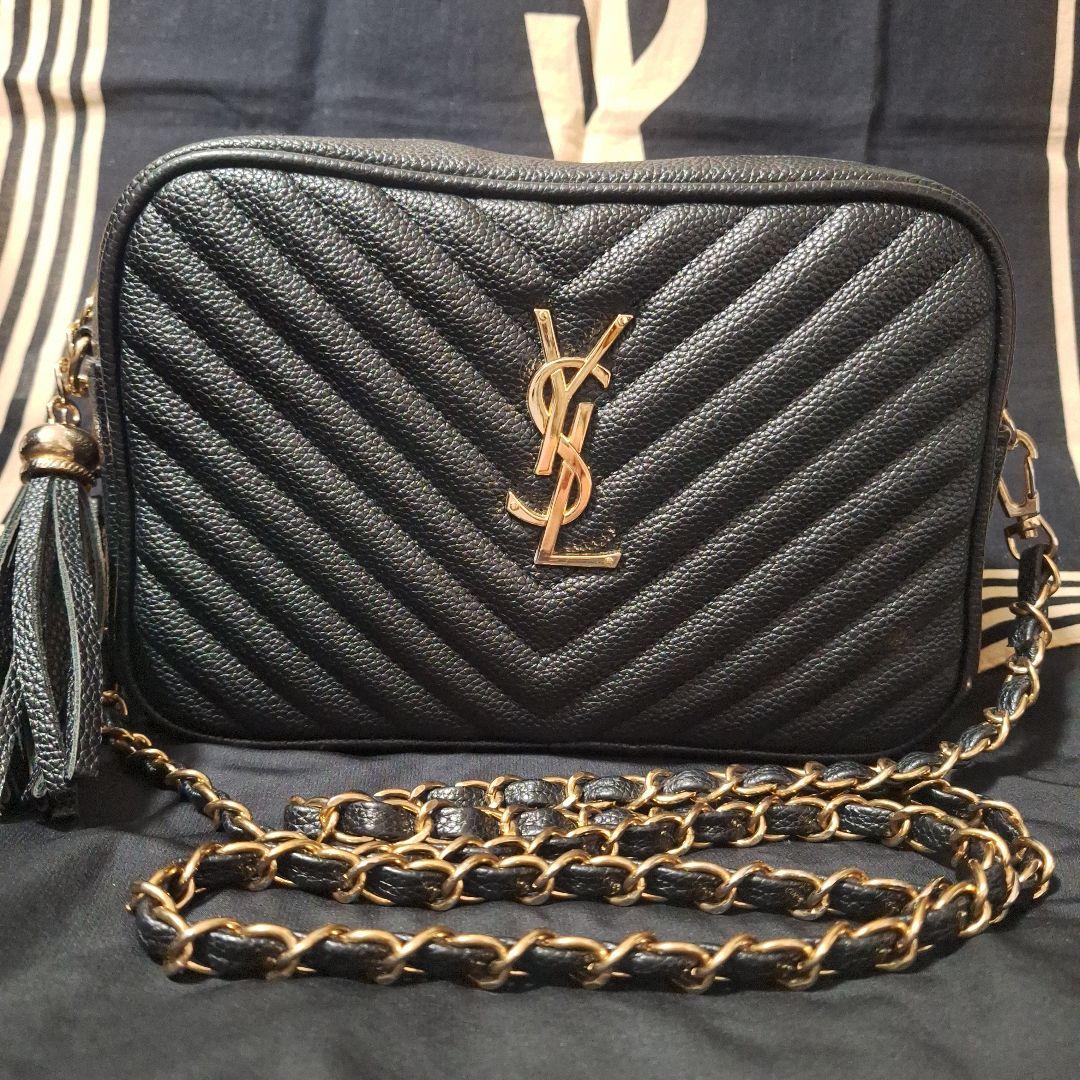 大人気❣️YSL ブラック キルティング バッグ タッセル付き ノベルティ