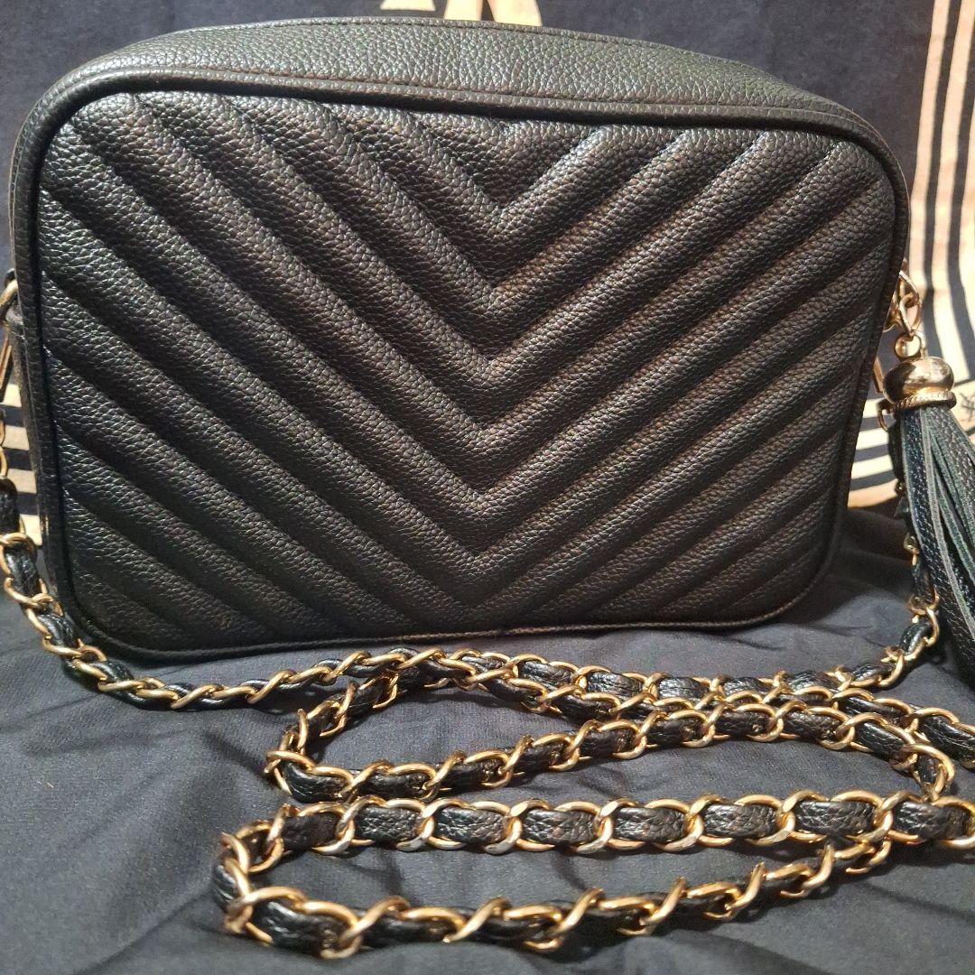 大人気❣️YSL ブラック キルティング バッグ タッセル付き ノベルティ