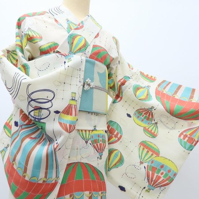 Y3038◆美品 洗える夏着物 tsumori chisato 薄物 浴衣