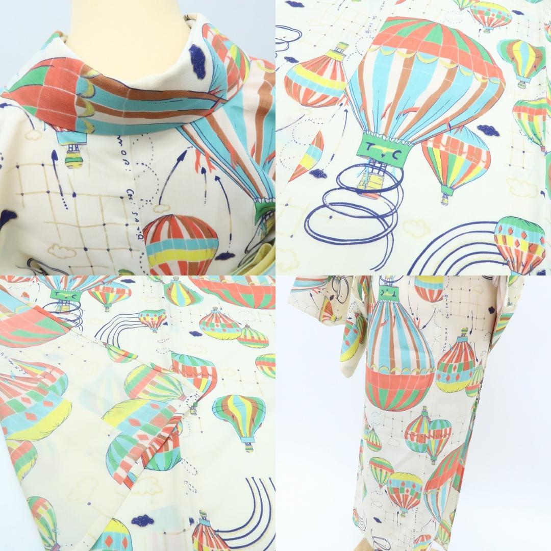 Y3038◆美品 洗える夏着物 tsumori chisato 薄物 浴衣