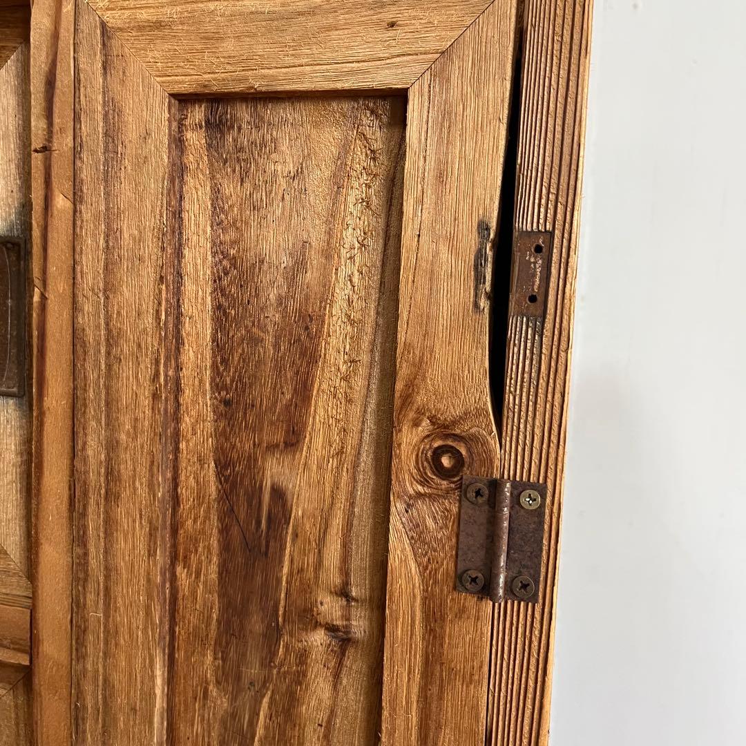 アンティーク チェスト 棚 無垢材 本棚 食器棚 z851