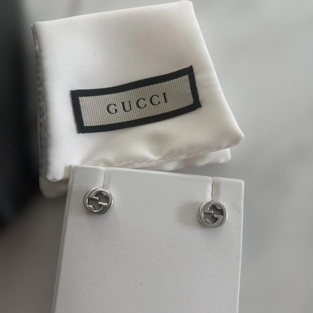 【 GUCCI グッチ 】箱付き！ ピアス 両耳 シルバー