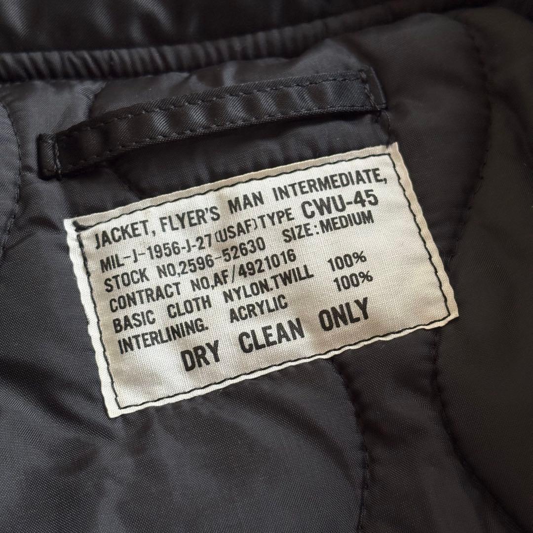 CWU-45/P フライトジャケット M ブラック SCOVILL 米軍 80s