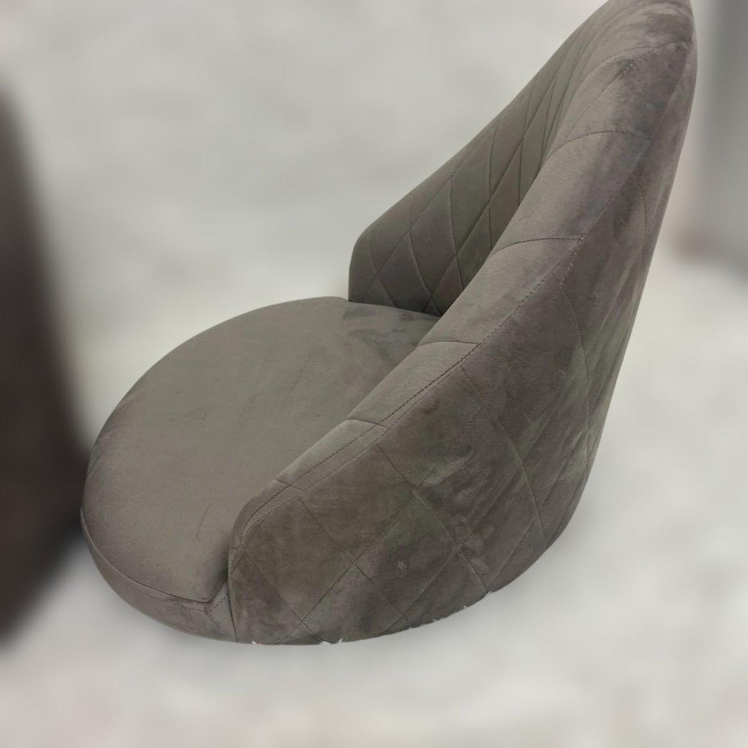 【美品】2個セット　LOWYA ローソファ　座椅子　コンパクト　ベルベット調