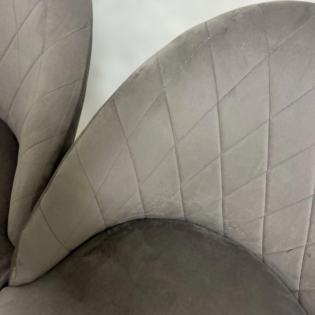 【美品】2個セット　LOWYA ローソファ　座椅子　コンパクト　ベルベット調