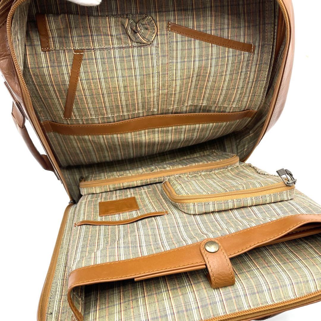 美品● マザーハウス ザダン リュック バックパック ブラウン レザー