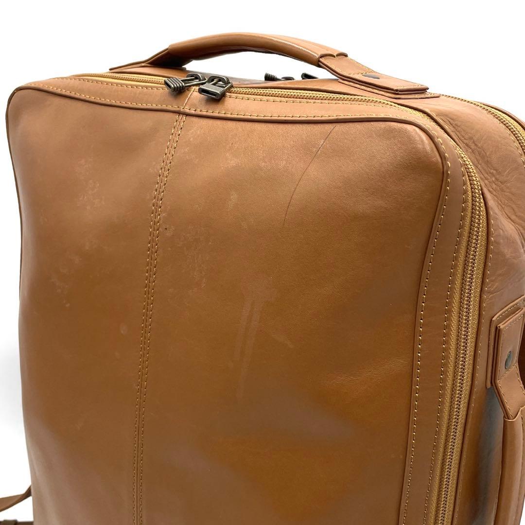 美品● マザーハウス ザダン リュック バックパック ブラウン レザー