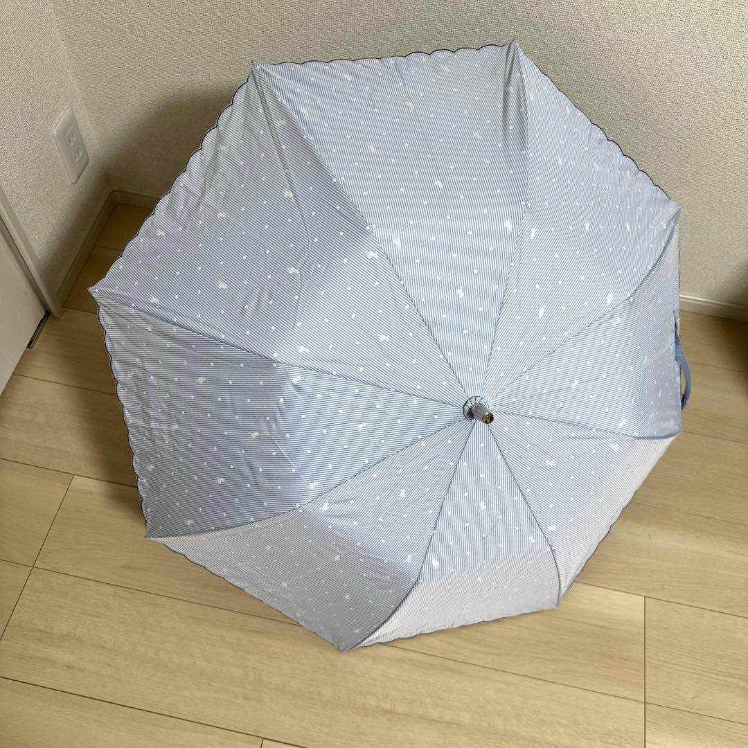 新品未使用タグ付　ポロラルフローレン　晴雨兼用傘ブルーストライプ柄