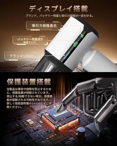 BeeTool ハンディクリーナー 多機能 【3種吸引モード＆ディスプレイ搭載A