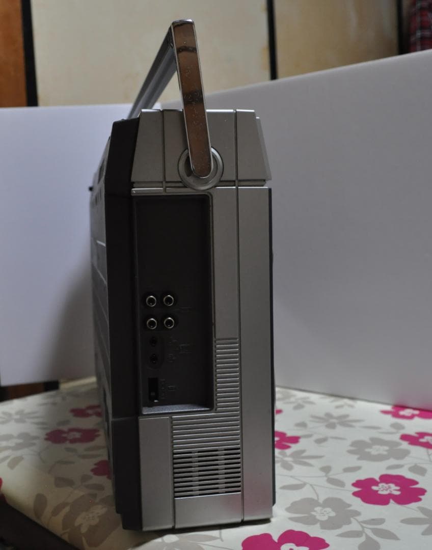 希少 日立 パディスコ ラジカセ TRK-8600 青 レトロラジオ 動作品