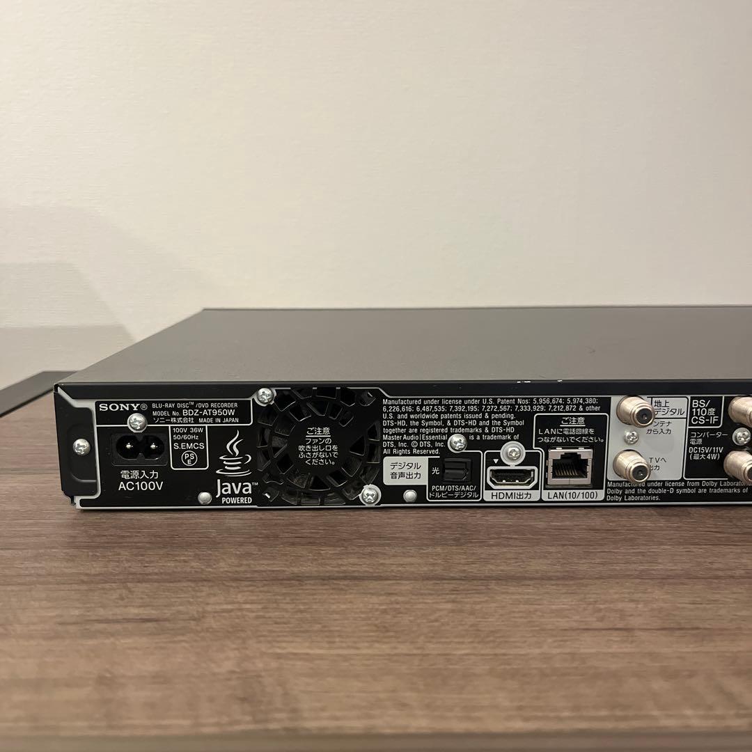 SONY BDZ-AT950W ブルーレイレコーダー