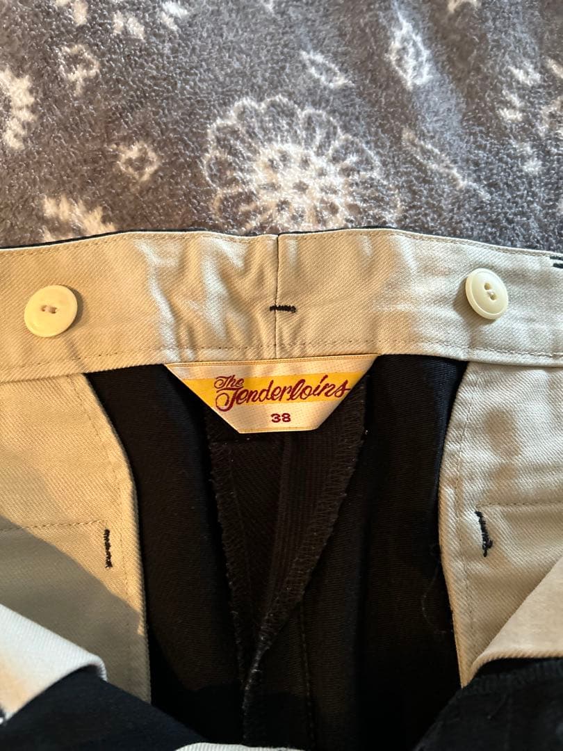 TENDERLOIN ブラック ワークパンツ 38