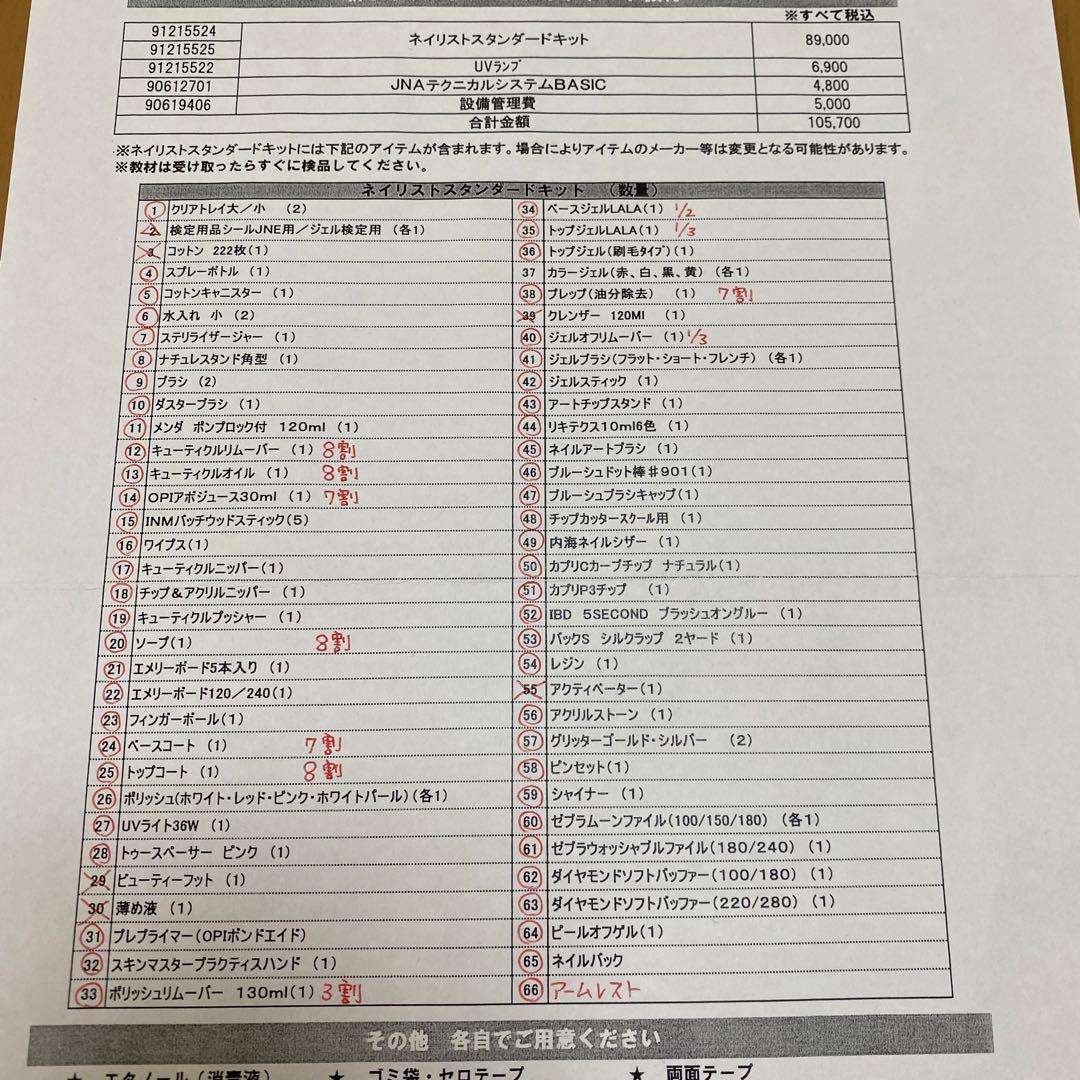 ヒューマンアカデミー　ネイリスト検定　教材　まとめ売り