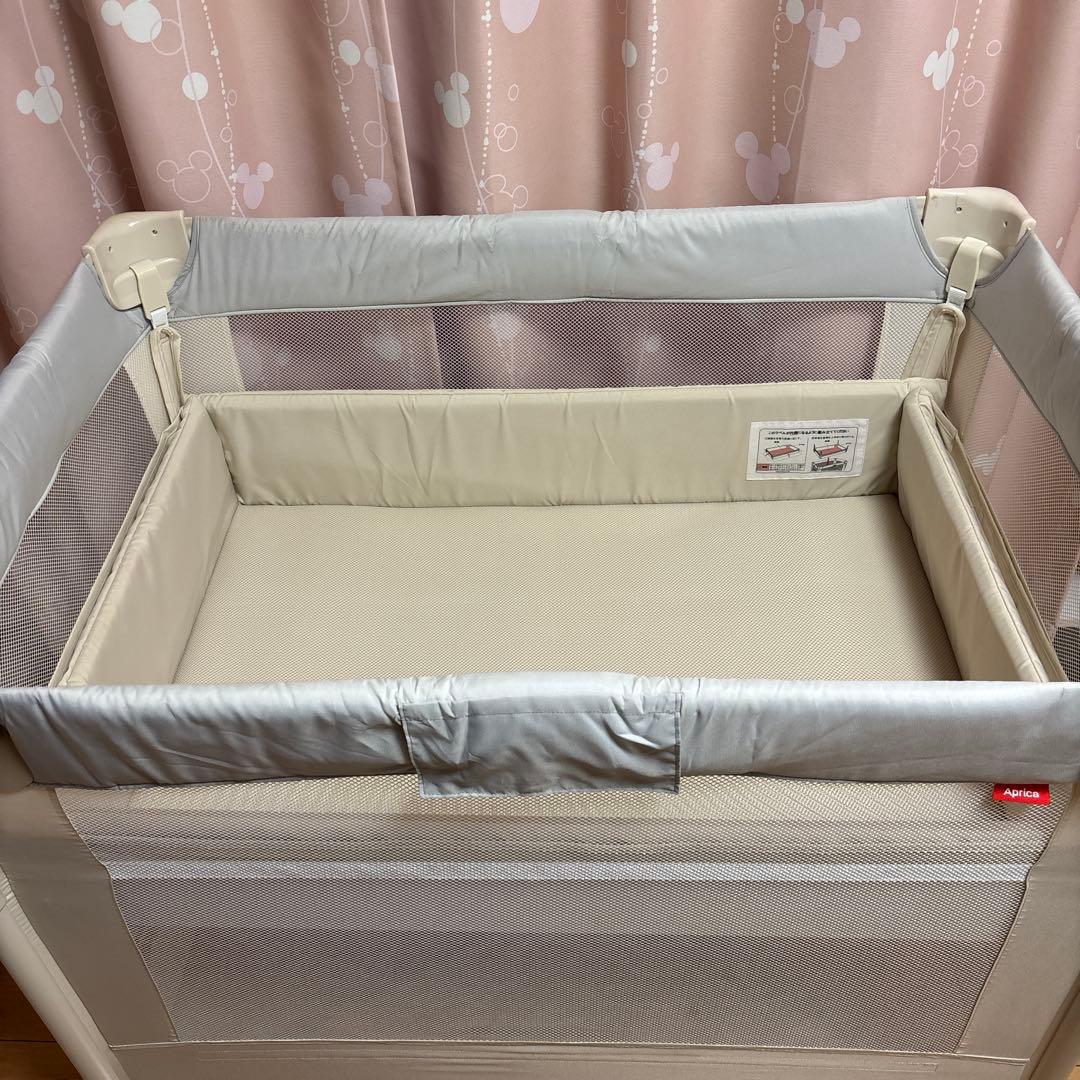 【美品】Aprica ココネルエアー AB ホワイトグレー WH