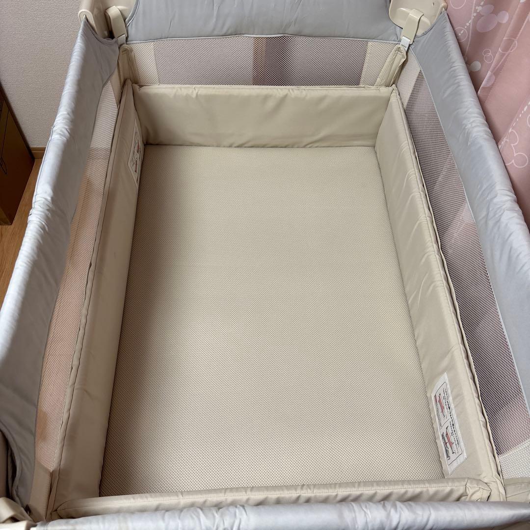 【美品】Aprica ココネルエアー AB ホワイトグレー WH