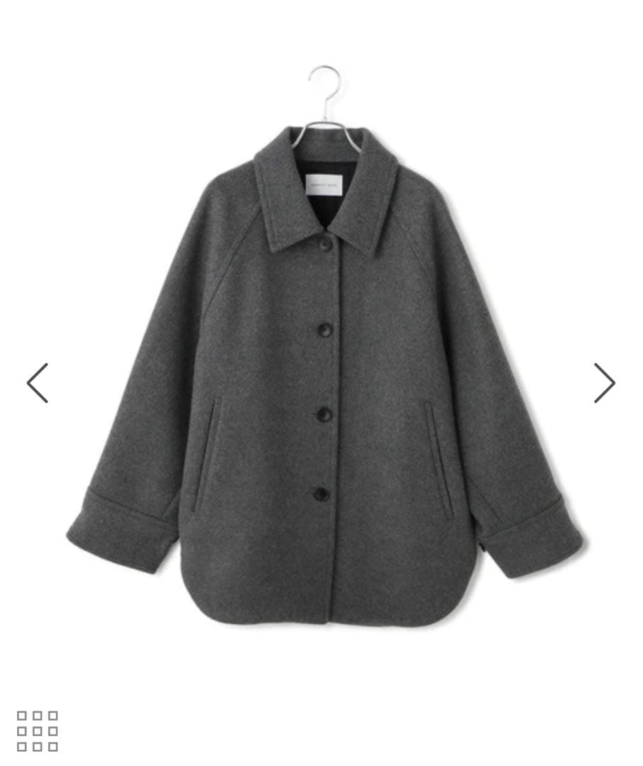 ADAM ET ROPÉ FEMME Super140'sメルトンシャツコート