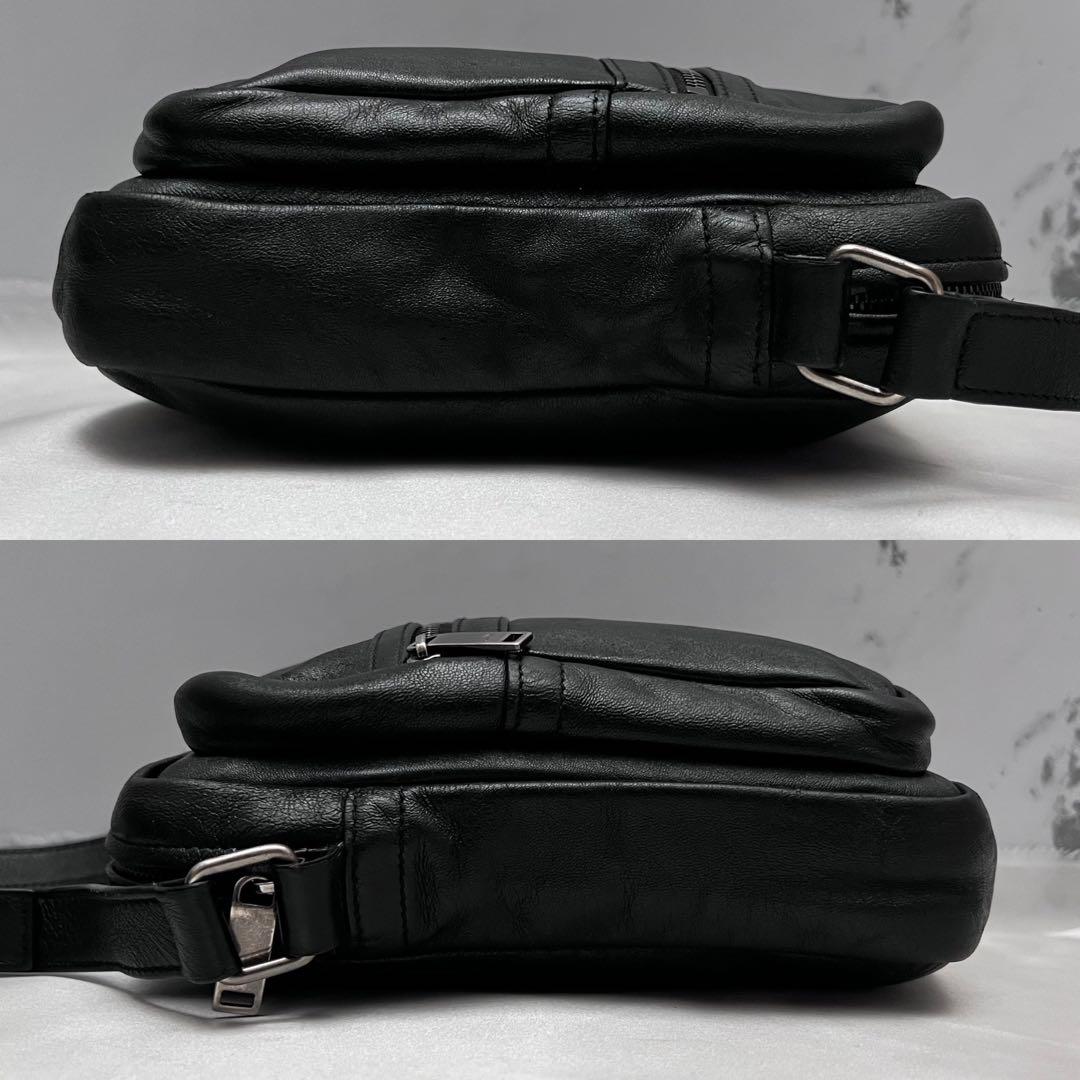 ◇極美品◇サンローラン　シド　クロスボディーバッグ　ナッパレザー　ブラック