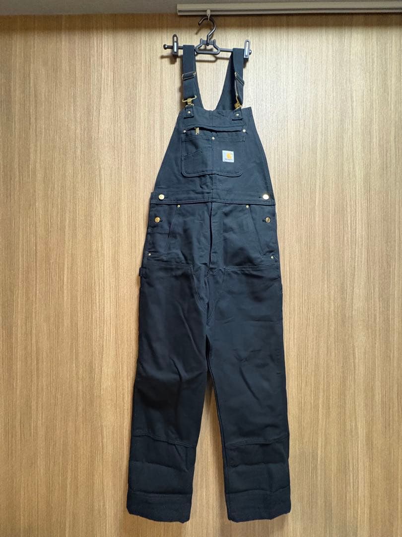 Carhartt ブラック オーバーオール 32 X 32