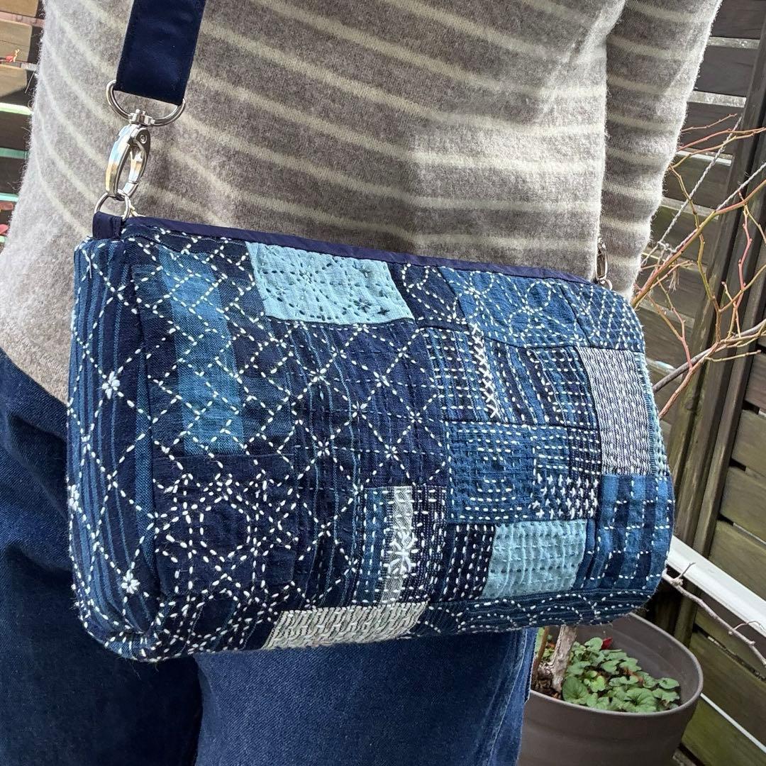 Tです。 松阪もめん刺し子ショルダーバッグ