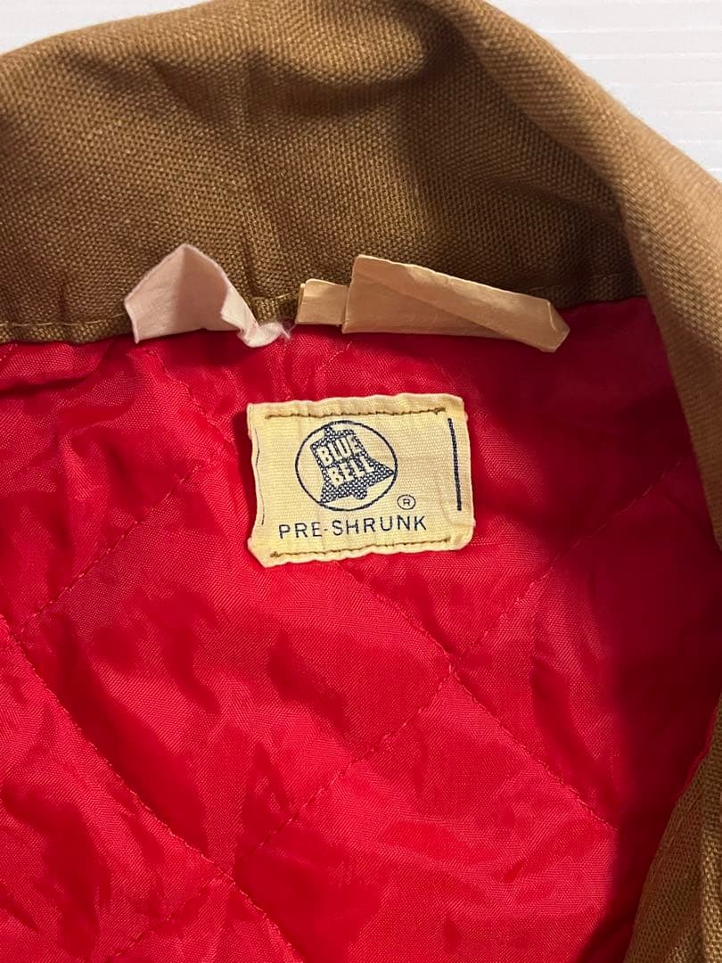 60's wrangler 斜めBLUE BELLダック裏地付きオールインワンM