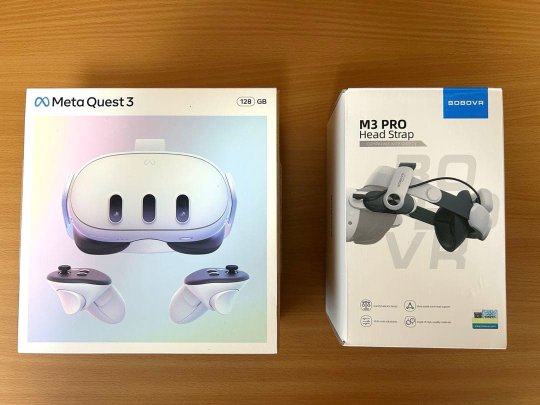  Quest 3 (128GB)とM3 PROヘッドストラップ　のセット