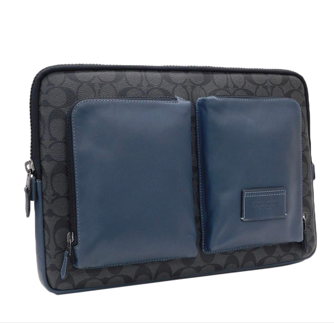COACHラップトップケース PCケースシグネチャー CE701 最終セール