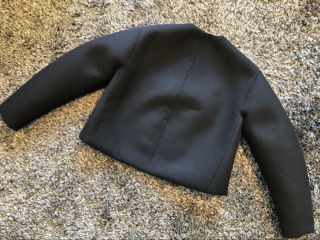 【新品未使用タグ付】AURALEE オーラリー スポンジ ブルゾン ブラック