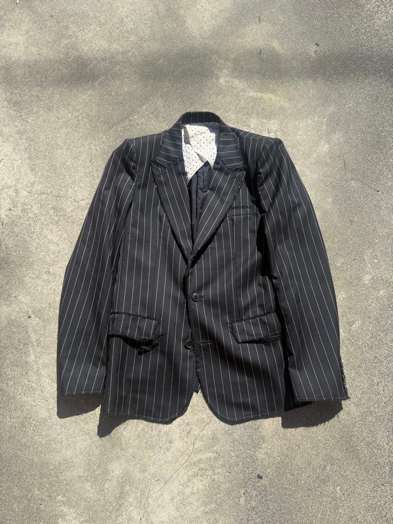 Number Nine ストライプ テーラードジャケット　宮下期　ナンバーナイン