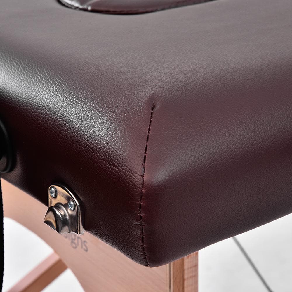 ブラウンマッサージベッド 折りたたみ コンパクト超軽量エステベッドマッサージ台