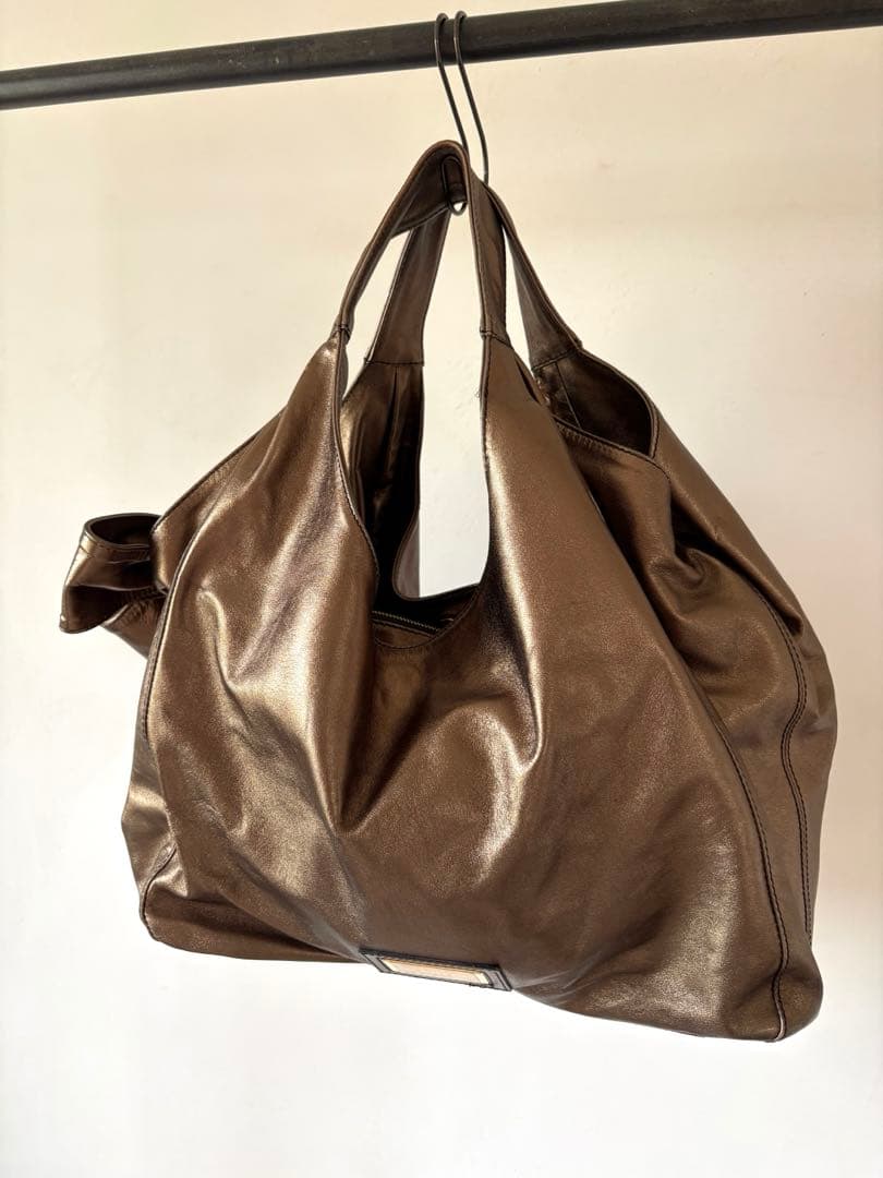 VALENTINOヴァレンティノ ショルダー　バック　ブロンズ　リボン