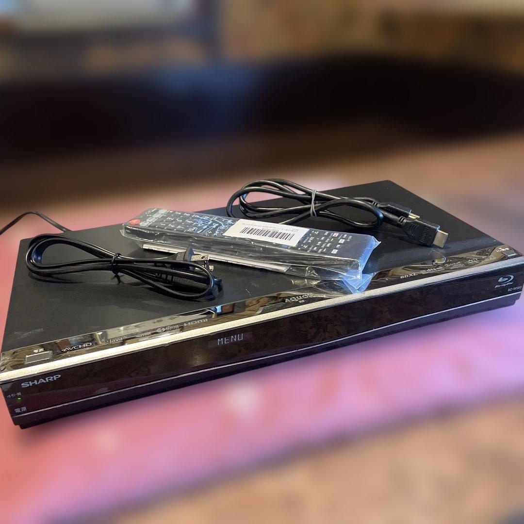 SHARP BD-W560 12倍録 500GB 新リモ等付フル装備 完動品！