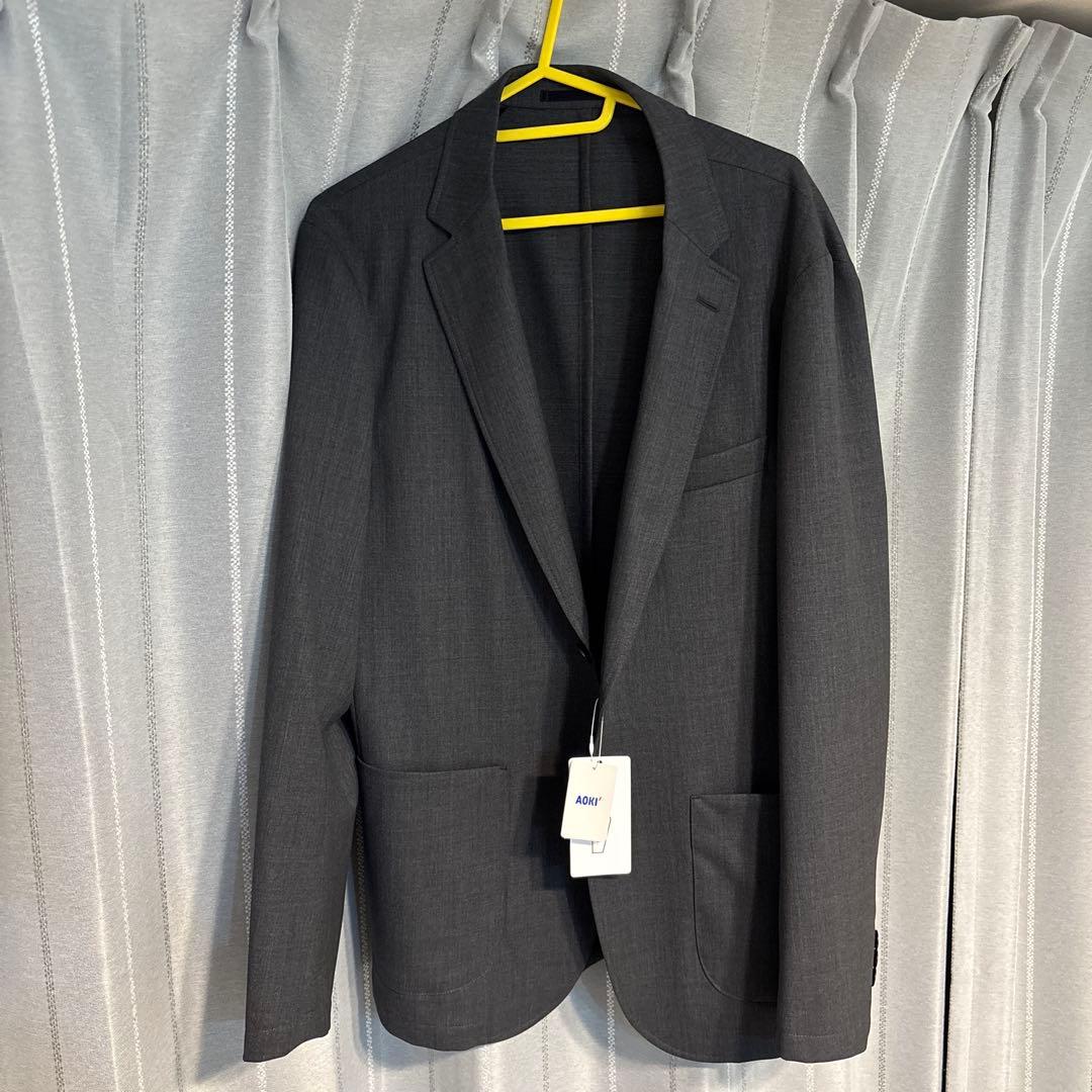 AOKI スーツ　パジャマスーツ　グレー