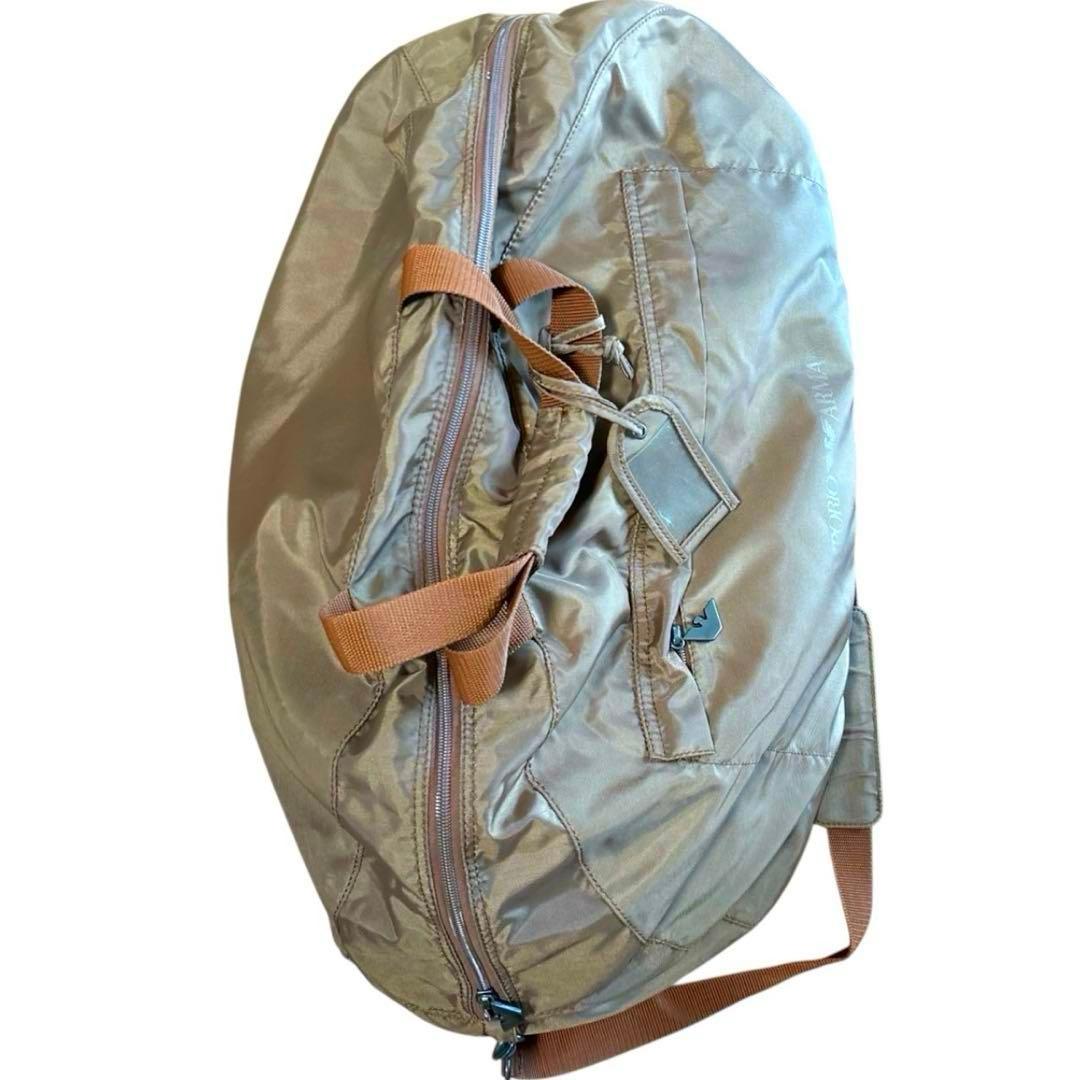 美品◎エンポリオアルマーニ 2way 斜めがけ可 ボストンバッグ ショルダー付