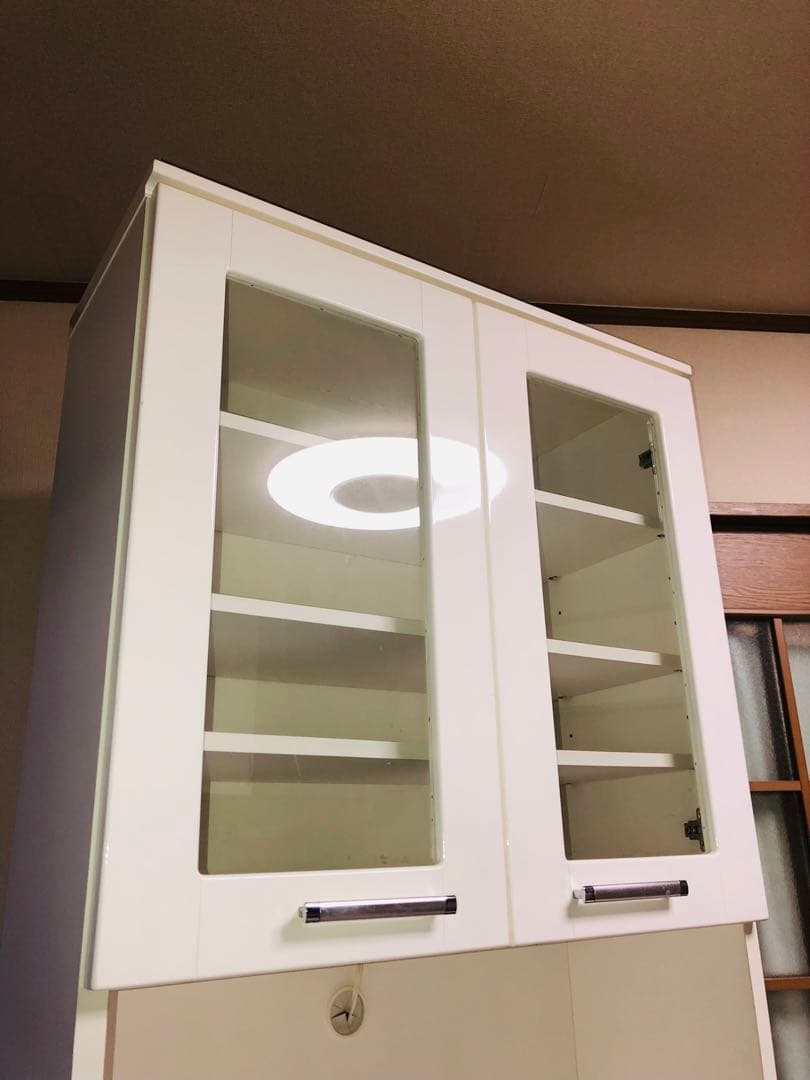 ニトリ キッチンボード 食器棚 レンジボード 幅75✕奥行42✕高さ210cm