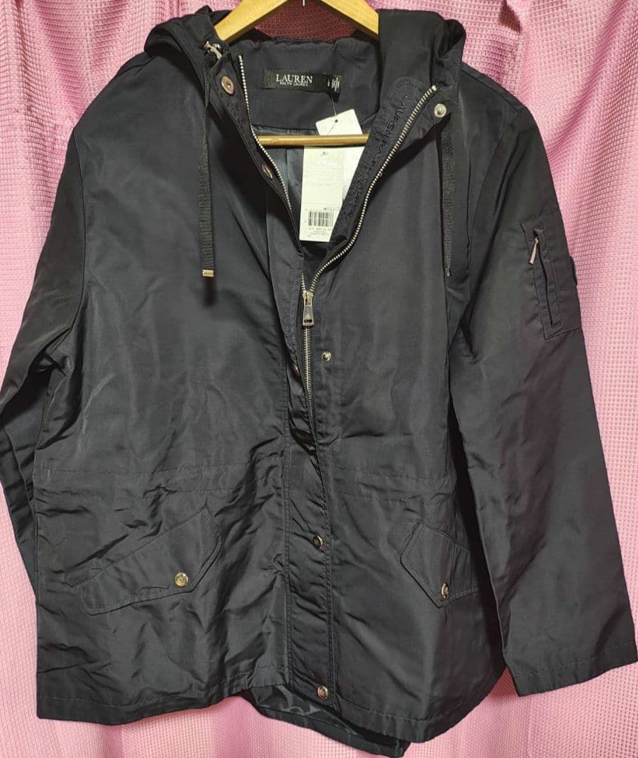 ラルフローレン LAUREN 黒 パーカー フード付き