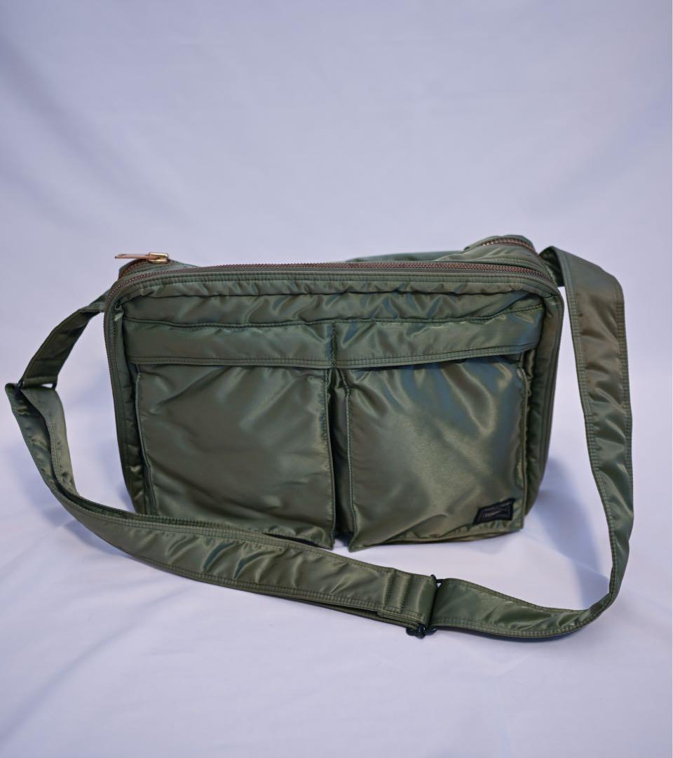 PORTER ポーター TANKERショルダーバッグ XLセージグリーン 拡張