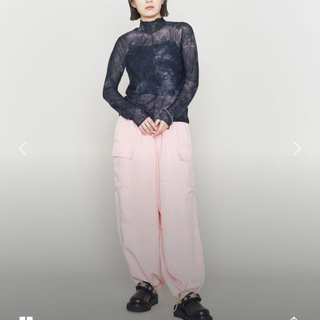 新品　ASTRAET ライトピンク カーゴパンツ Mサイズ