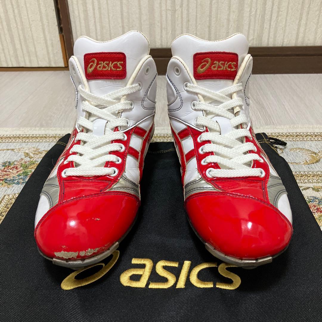 【らぶる】asics 野球 スパイク 26.5cm 赤