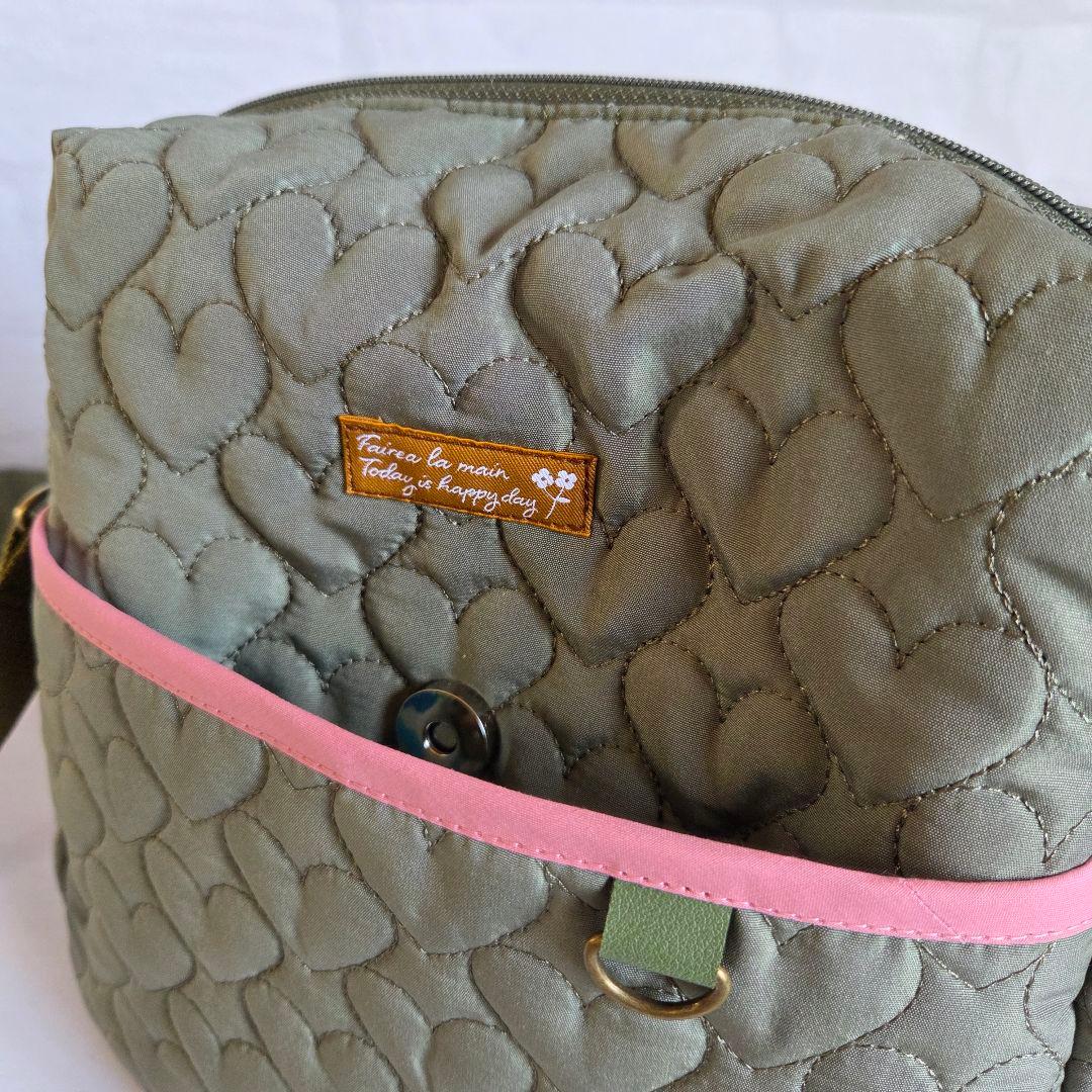 ゆうママ様①　ショルダーバッグ　ハートキルト　ハンドメイド