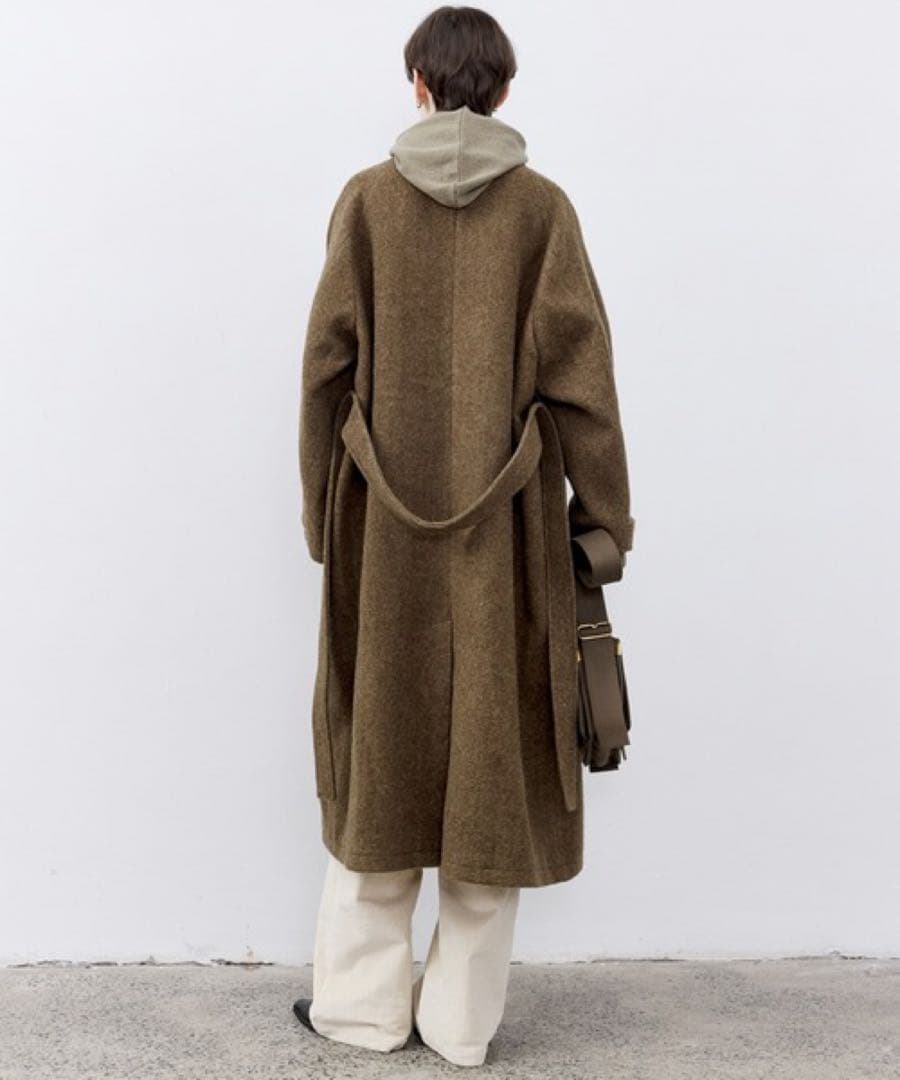tageechita タジチタ　オーバーサイズウールラグランコート　ロングコート