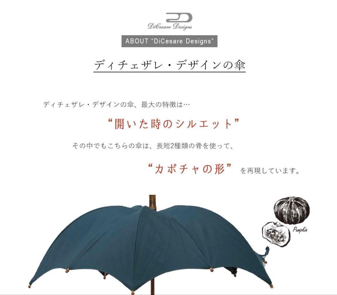 《DiCesare Designs》日傘 かぼちゃ 黒