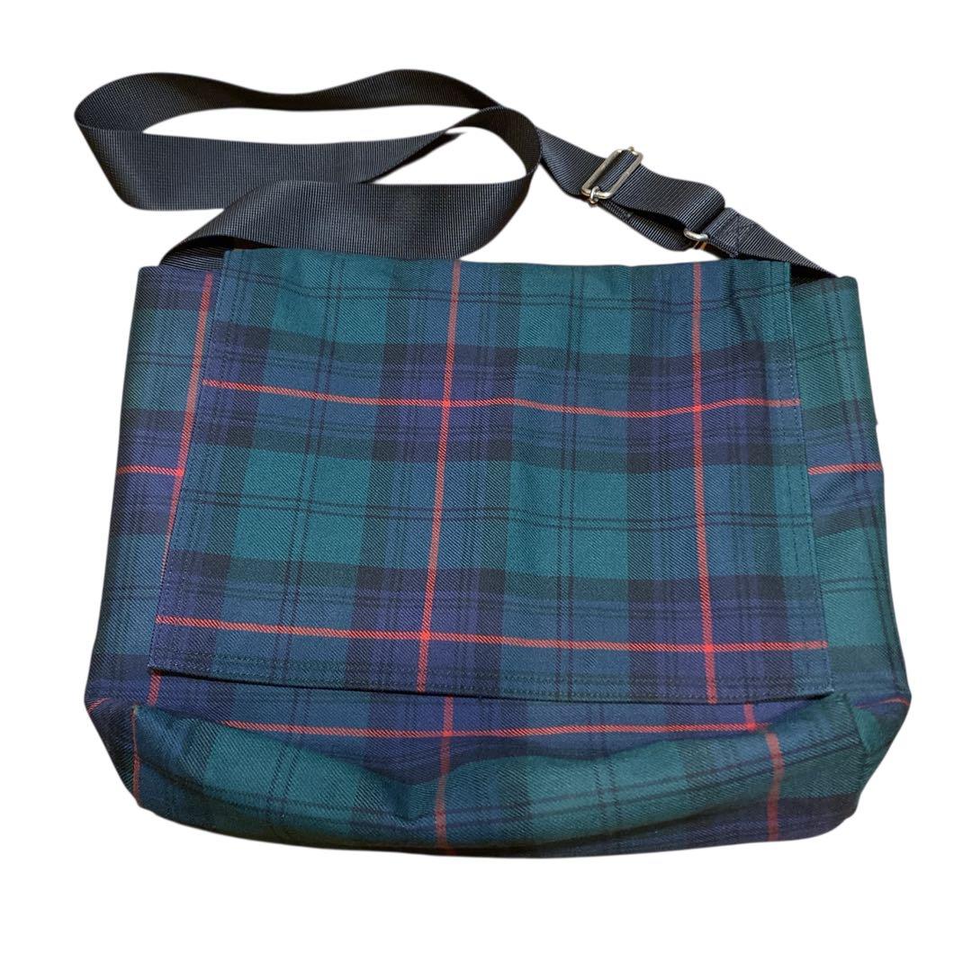 コムデギャルソン タータンチェックショルダーバッグ メッセンジャー