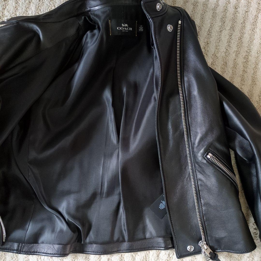 COACH シングルライダースジャケット