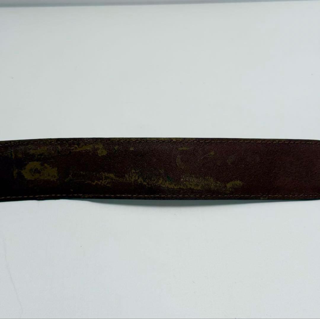 フェラガモ ベルト ヴァラリボン レザー ゴールド金具 ブラウン