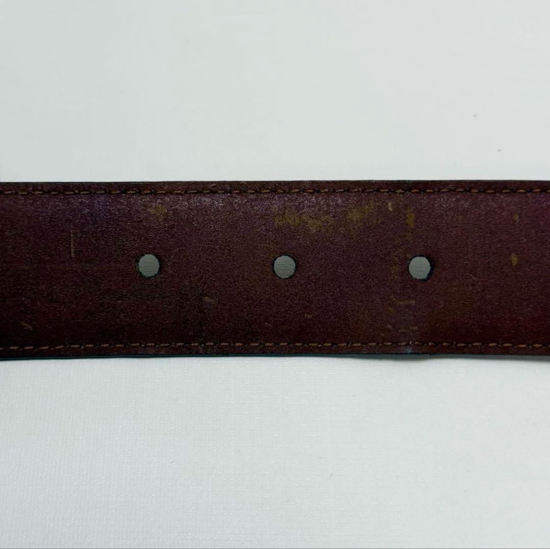 フェラガモ ベルト ヴァラリボン レザー ゴールド金具 ブラウン