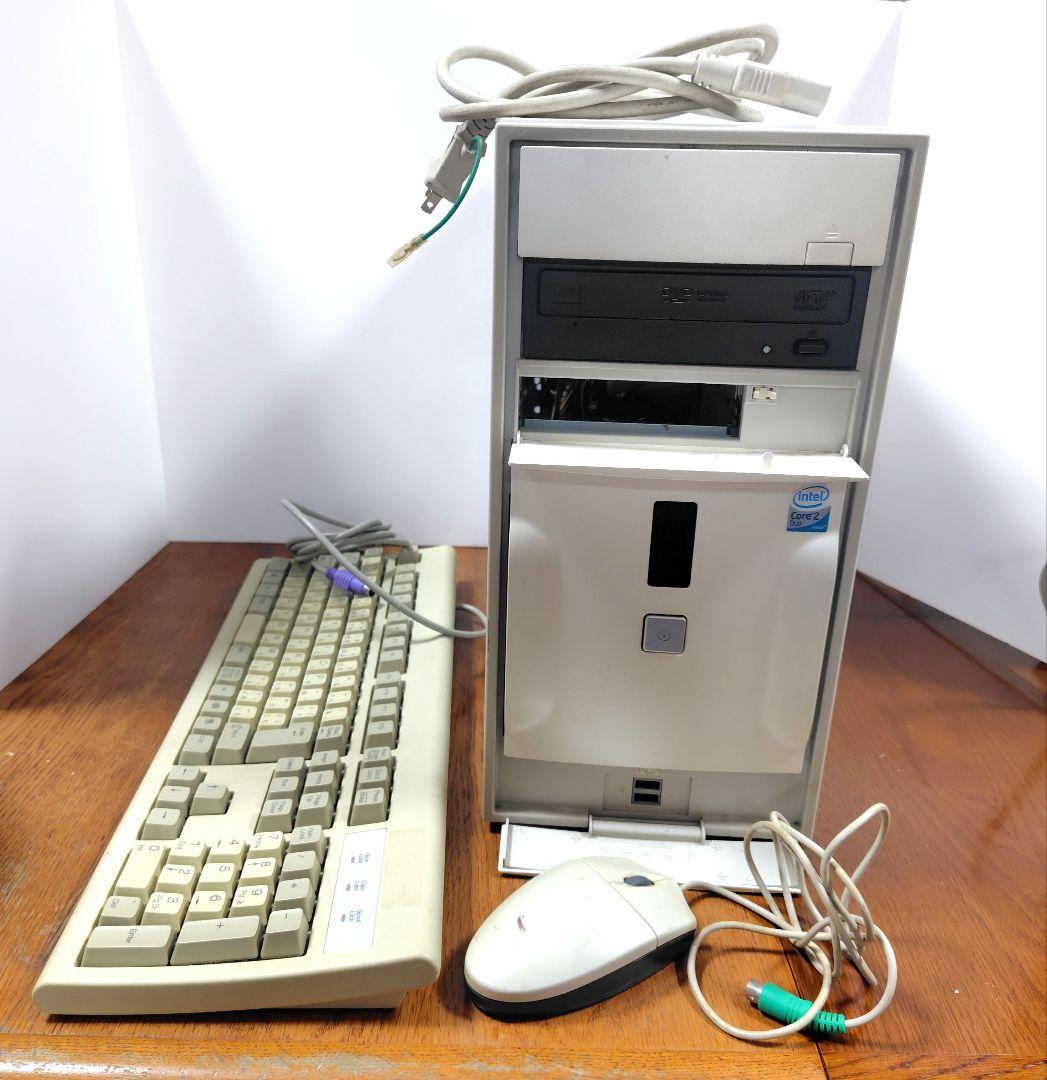 ジャンク/デスクトップPC キーボード・マウス付き　ハードディスク無し
