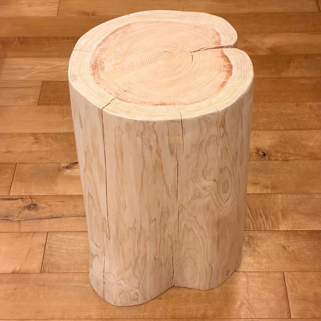 檜　丸太　椅子　スツール　No.1426